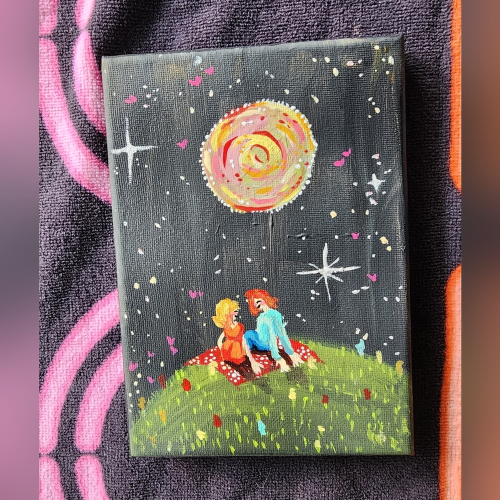 "Love Out in the Open" small painting!